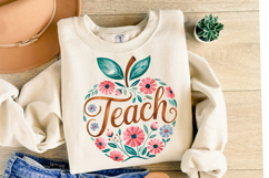Teach Apple svg Design | Svg Cut Files | Shirt Svg Product Image 2