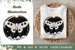 Butterfly Illustration, Celestial Night Illustration Product Image 1
