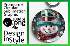 Festive Christmas Circle Sublimation for Ornaments Product Image 1