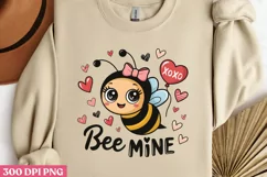 Bee mine PNG, Cozy Valentine Sublimation PNG Product Image 2