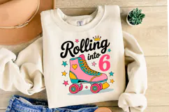 Rolling into 6 svg | Svg Files for Cricut | Shirt Svg Product Image 2