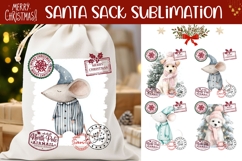 Christmas Mouse Santa Sack, Christmas Dog Santa Sack Designs Product Image 1