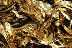 Crumpled Gold Metallic Foil Texture Product Image 1