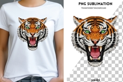 Tiger head png design for T-shirts Product Image 1
