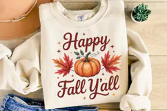 Happy Fall Y'all Svg | Thanksgiving Svg | Shirt Svg Product Image 2