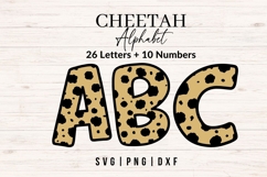 Cheetah Print Alphabet SVG, Animal Print Letters Product Image 1
