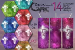 Christian Faith | 14 Skinny tumbler Sublimation designs, JPG Product Image 1