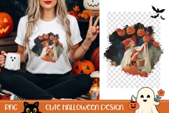 Halloween Pumpkins PNG, Vintage Halloween T-Shirt PNG Product Image 1