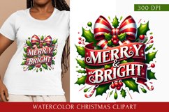 watercolor christmas clipart, christmas png Product Image 1