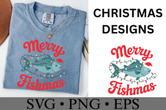 Merry Fishmas Svg | Christmas svg | Shirt Svg Product Image 2