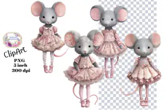 Mouse, Mice, Shabby Chic, Ephemera, PNG, Clipart Product Image 1