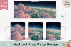 Sky Mug Wrap, Clouds Mug Design, Space Mug PNG Product Image 1