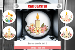 Car Coaster Easter Candle Product Image 1