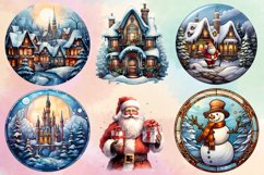 Christmas Owl Clipart, Christmas Owl Clipart Bundle Product Image 2