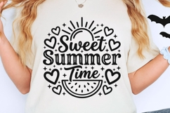 Sweet Summer Time Svg, Summer Vibes Svg, Beach Vacation Svg. Product Image 2