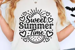 Sweet Summer Time Svg, Summer Vibes Svg, Beach Vacation Svg. Product Image 2