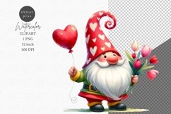 Valentines Day, Gnome clipart Product Image 1