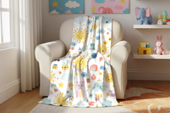 Baby blanket mockup chair Product Image 2