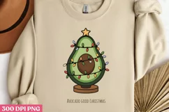 Avocado Good Christmas PNG,Avocado Sublimation PNG Product Image 2