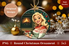 Cartoon Christmas Ornament PNG, Christmas Tree Ornament Product Image 1