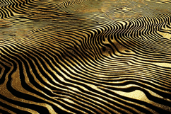 Black Gold Wave Line Texture Art Product Image 1