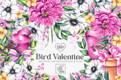 Bird Valentine Watercolor Collection Product Image 1