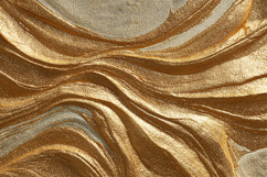 A luxurious gold fabric with smooth flowing waves Product Image 1