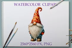 Flowers gnome clipart | Summer PNG Sublimation design Product Image 1