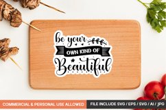 Be Your Own Kind Of Beautiful Sticker Design Product Image 1