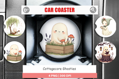 Car Coaster Cottagecore Ghosties Product Image 1