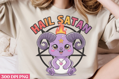 Hail SatanPNG, Cute Baphomet Sublimation Product Image 2