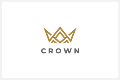 Abstract Crown Logo Design Vector Template Product Image 1