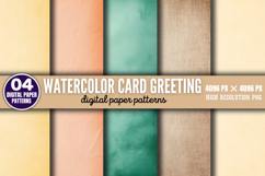 Watercolor Card Greeting Digital Paper Background PNG Product Image 1