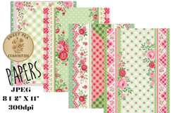 Shabby Chic, Flowers, Papers, Junk Journal Product Image 1