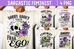 Sarcastic Feminist PNG, Anti Patriarchy Snarky Women Product Image 1