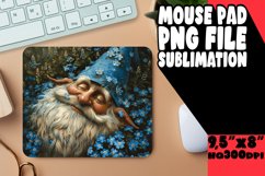 Floral Gnome Mouse Pad, Summer Product Image 1
