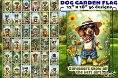 Dog Garden flag sublimation bundle, funny garden sayings PNG Product Image 2