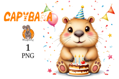 capybara , birthday,cake Product Image 1