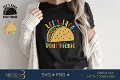 picnic basket svg,Let's Taco 'Bout Picnic,Taco Bout Png Taco Product Image 1