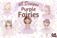 Pastel Purple Fairy Garden Clipart Enchanted Cottagecore Png Product Image 1