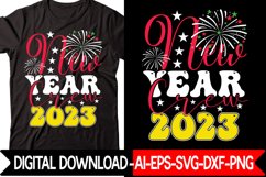 New Year Crew 2023 Retro design Product Image 1