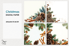 Christmas digital paper, background clipart Product Image 1