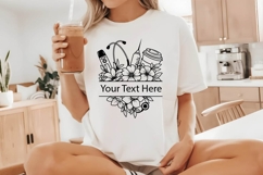 Floral Nurse Svg , Flower Svg, Floral Nurse Split Monogram Product Image 2