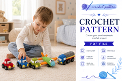 Car Plane and Truck Crochet Toy Pattern PDF Product Image 7