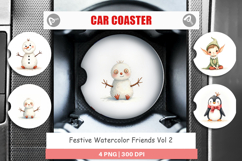 Festive Friends Car Coaster Product Image 1