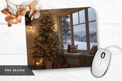 Cozy Holiday Corner Mouse Pad PNG Design Product Image 1