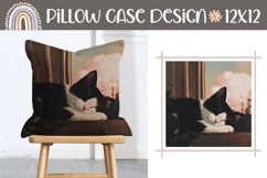 Cartoon Cat Pillow Design, Animals Pillow Template Product Image 1