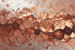 Cracked Copper Earth Texture Digital Paper Background Product Image 1