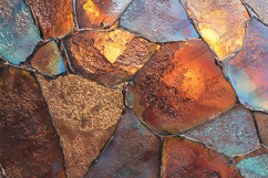 Rustic Iridescent Metal Mosaic Texture Background Product Image 1