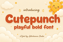 Cutepunch Font: A Bold, Bubbly Cute Font for Playful Designs Product Image 1